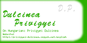 dulcinea privigyei business card